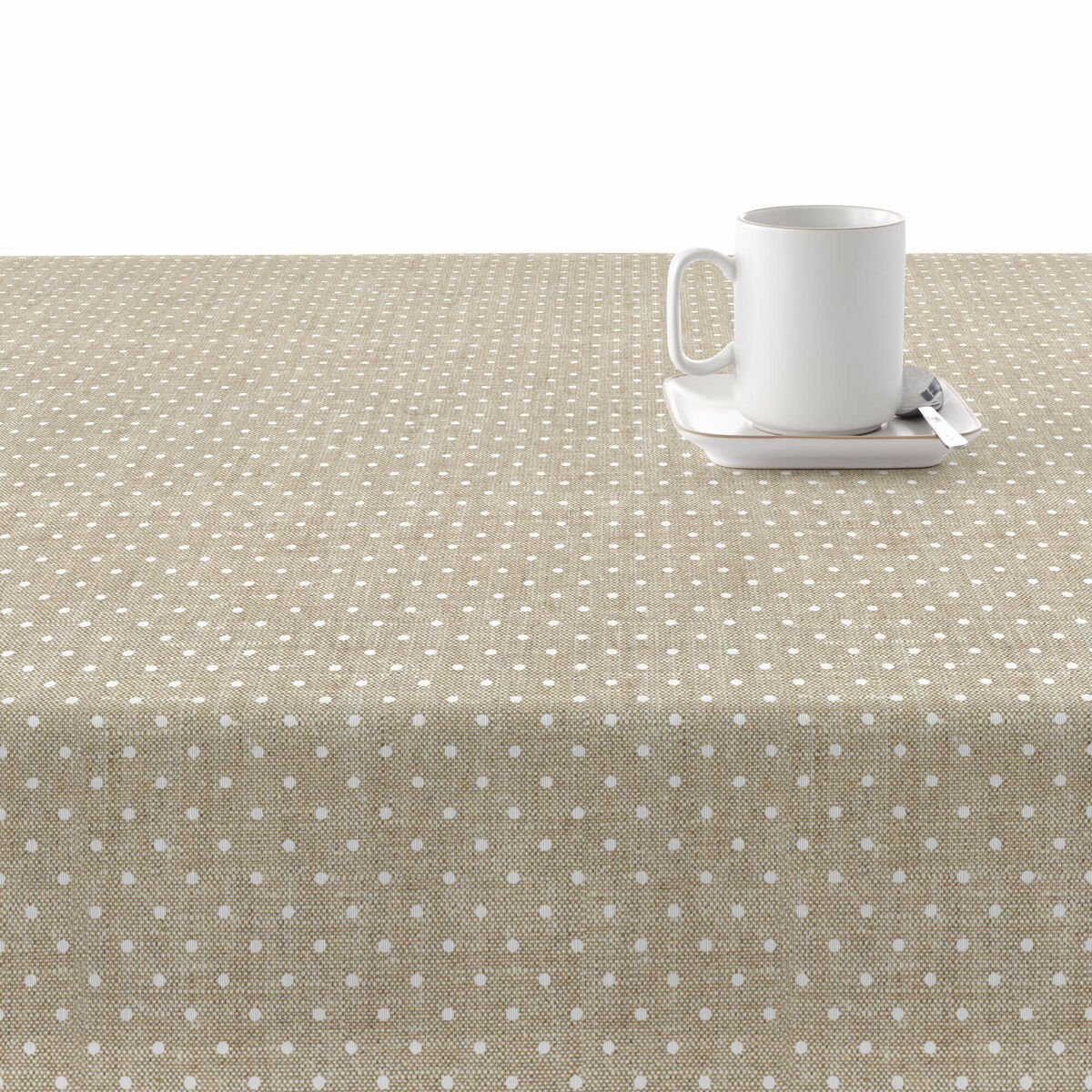 Скатерть из смолы, устойчивая к пятнам Belum Plumeti Белый 250 x 140 cm-2