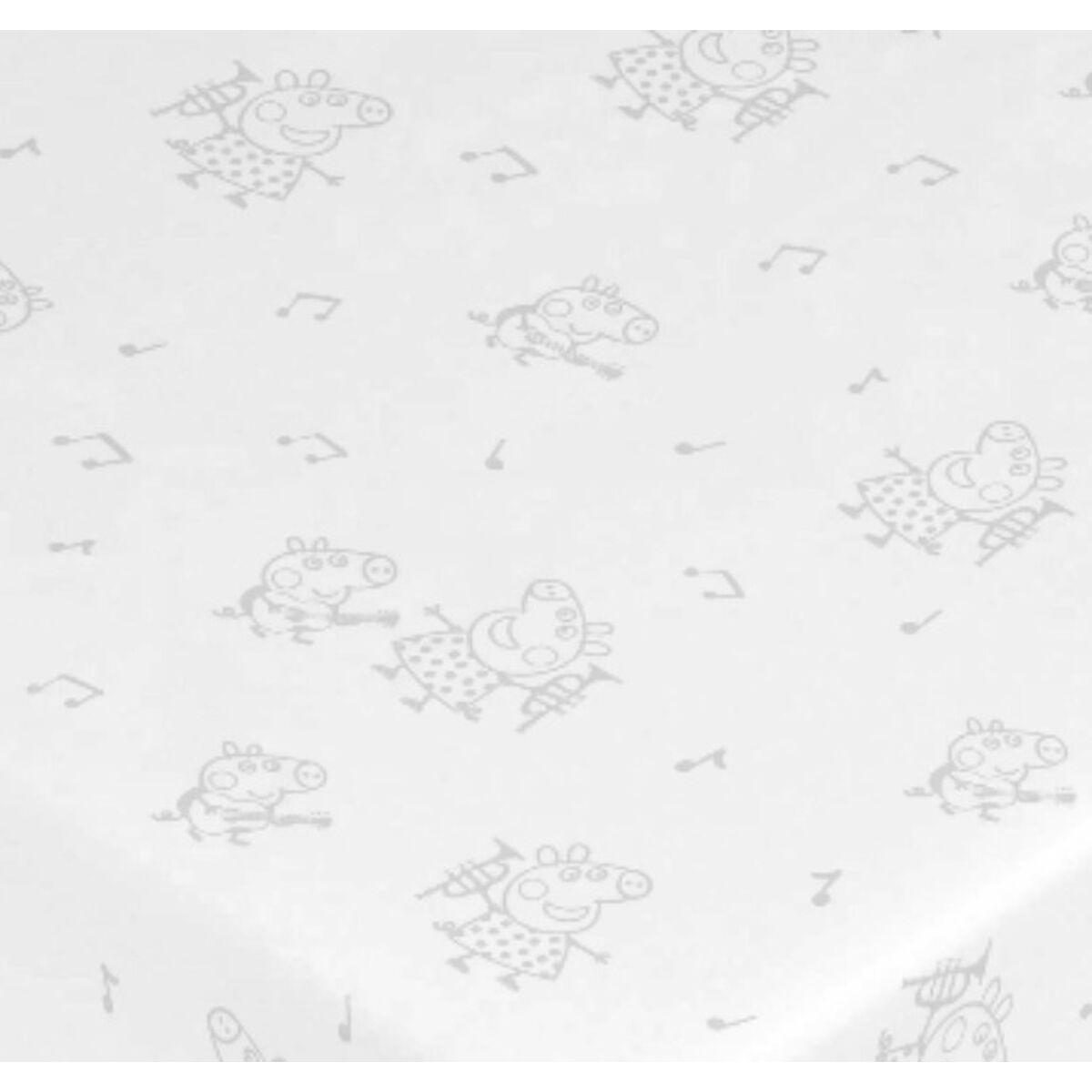 Folha inferior de Peppa Pig Branco 60 x 120 cm 100% algodão-2