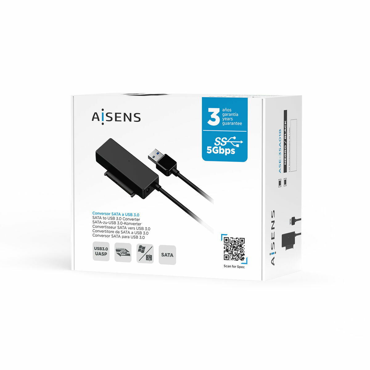 SATA Aisens ASE-35A01B USB Adaptörü-3