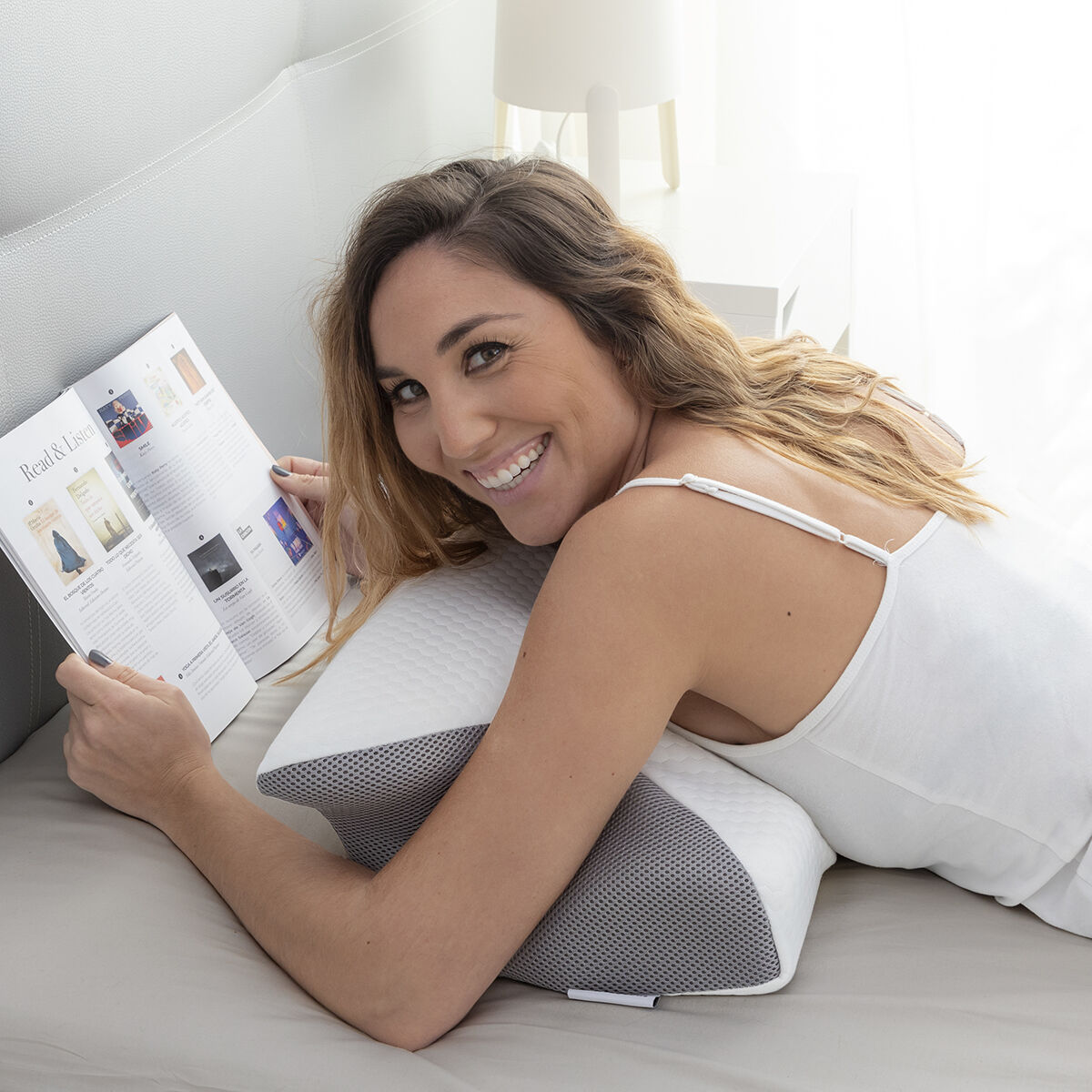 Вязкоэластичная подушка для шеи с эргономичным контуром Conforti InnovaGoods-5
