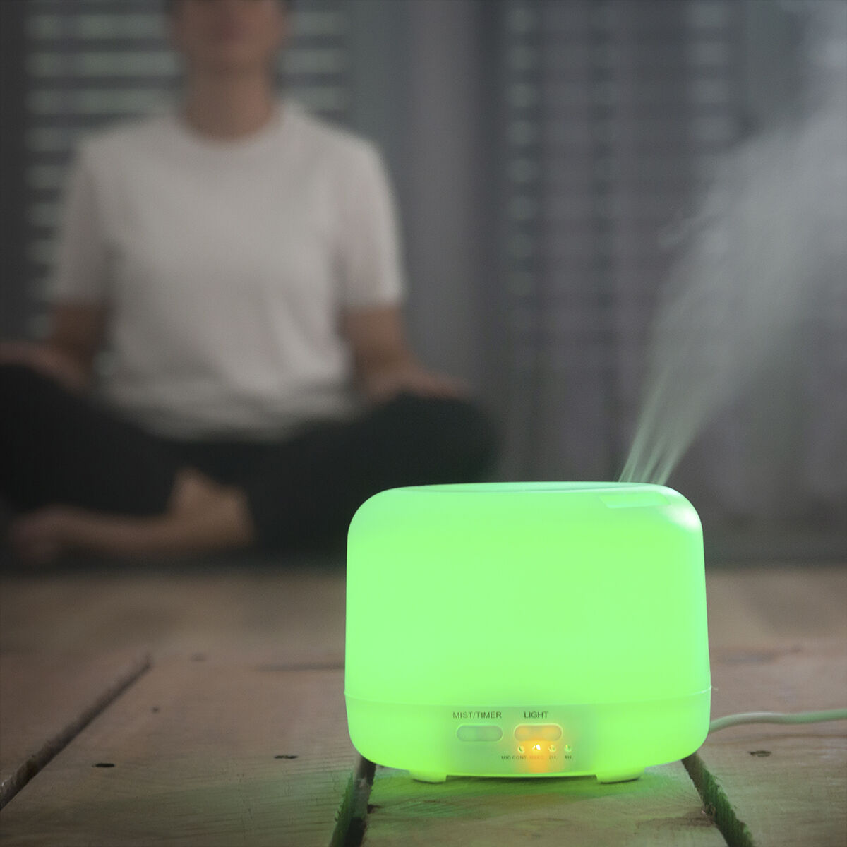 Humidifier with fragrance diffuser and multicolor LED Stelured InnovaGoods-2