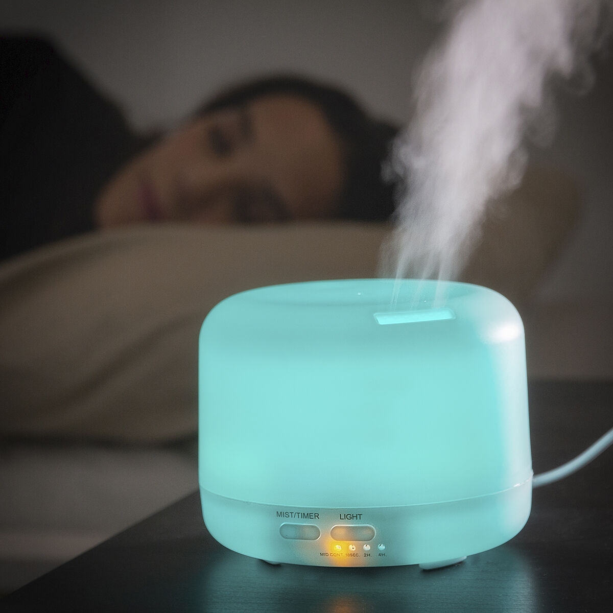 Humidifier with fragrance diffuser and multicolor LED Stelured InnovaGoods-3