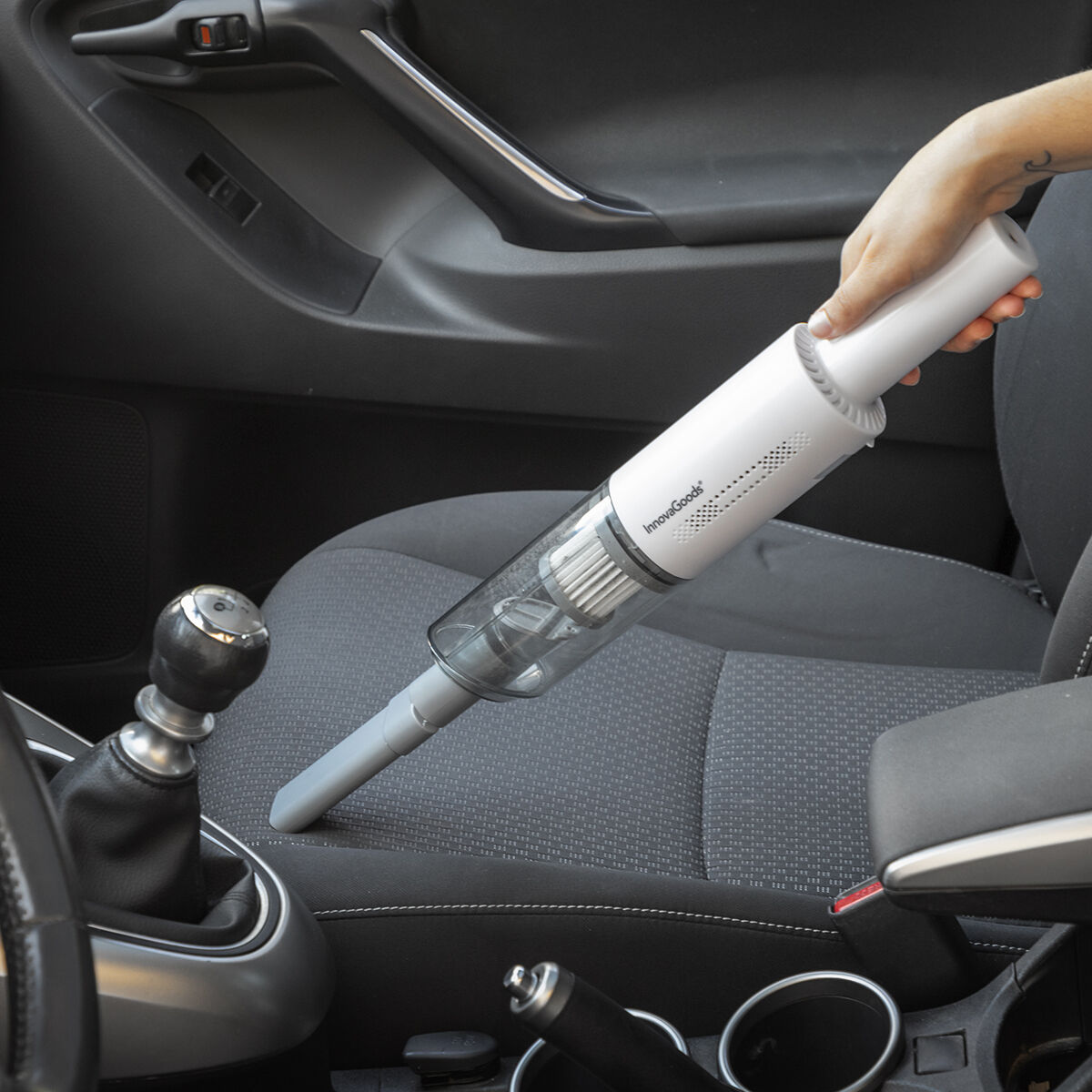 Rechargeable hand vacuum cleaner with 3 accessories Hancuum InnovaGoods-6