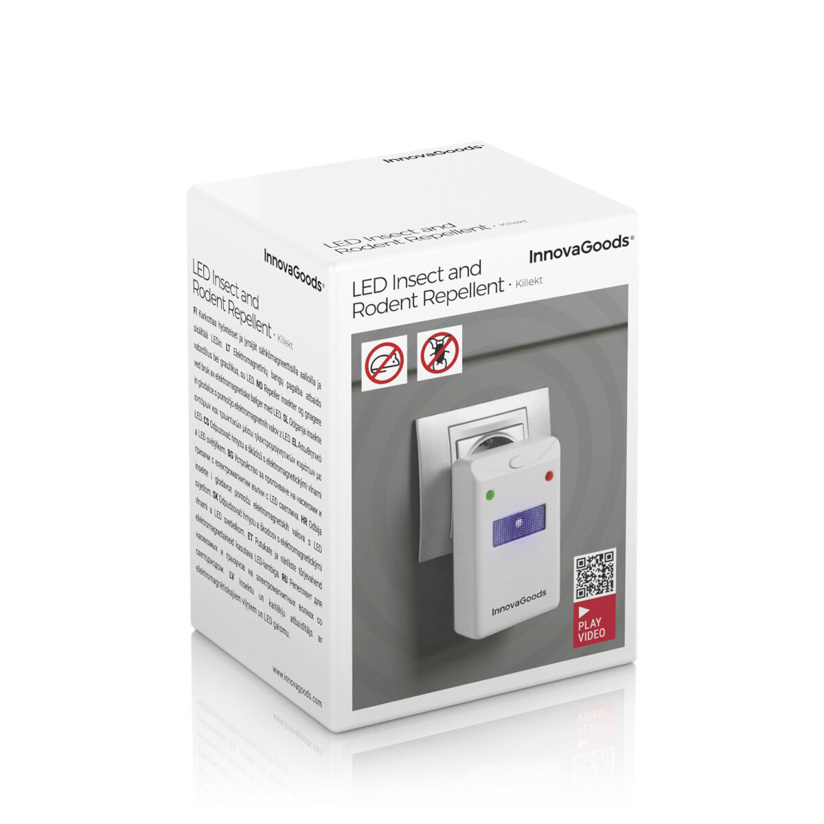 Отпугиватель Насекомых и Грызунов со Светодиодом Killekt InnovaGoods-8