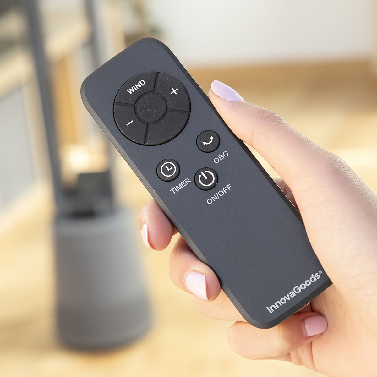 Безлопастной вентилятор с очищающим фильтром и дистанционным управлением Bloho InnovaGoods-2