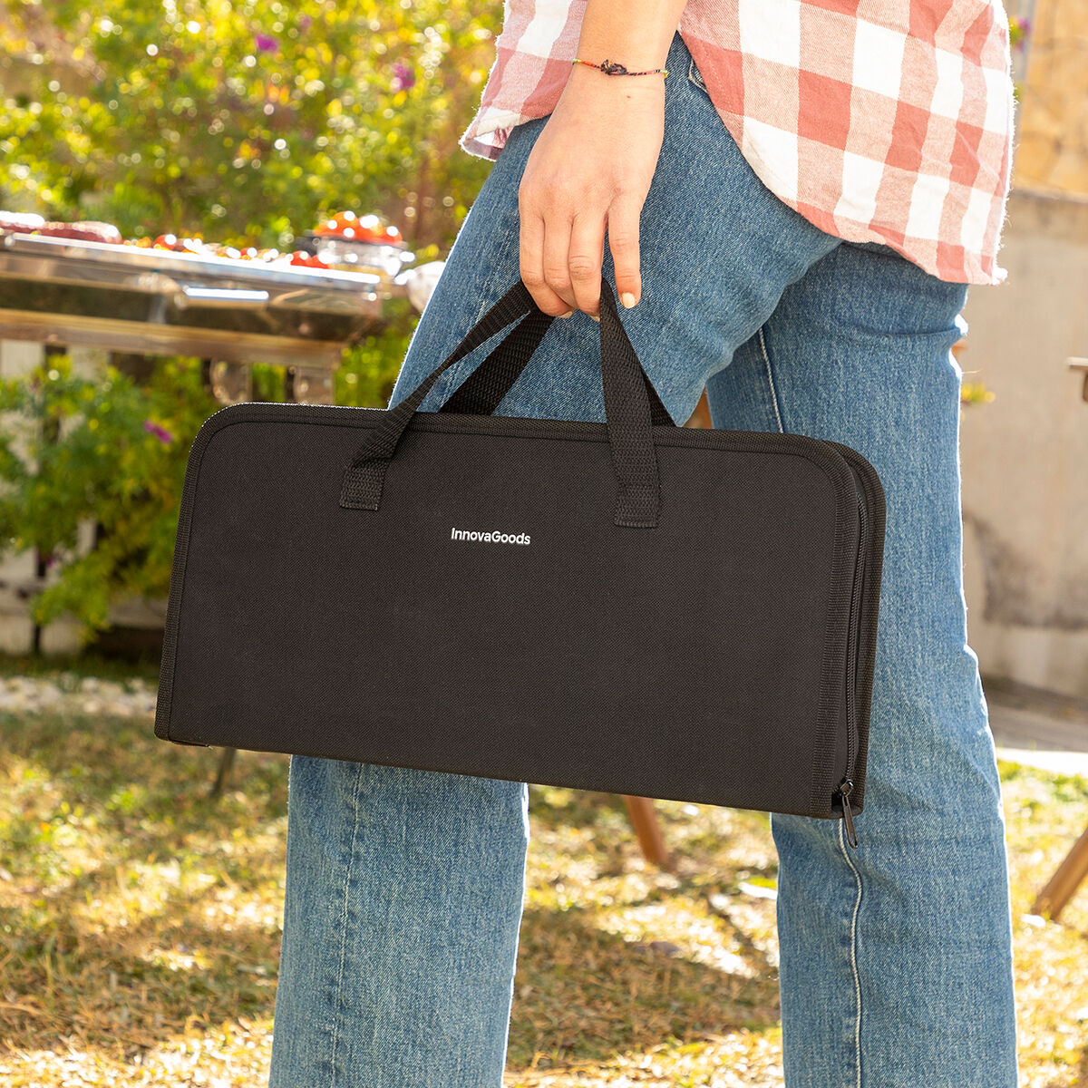 Набор принадлежностей для барбекю с портфелем BBSet InnovaGoods 12 Предметы-4