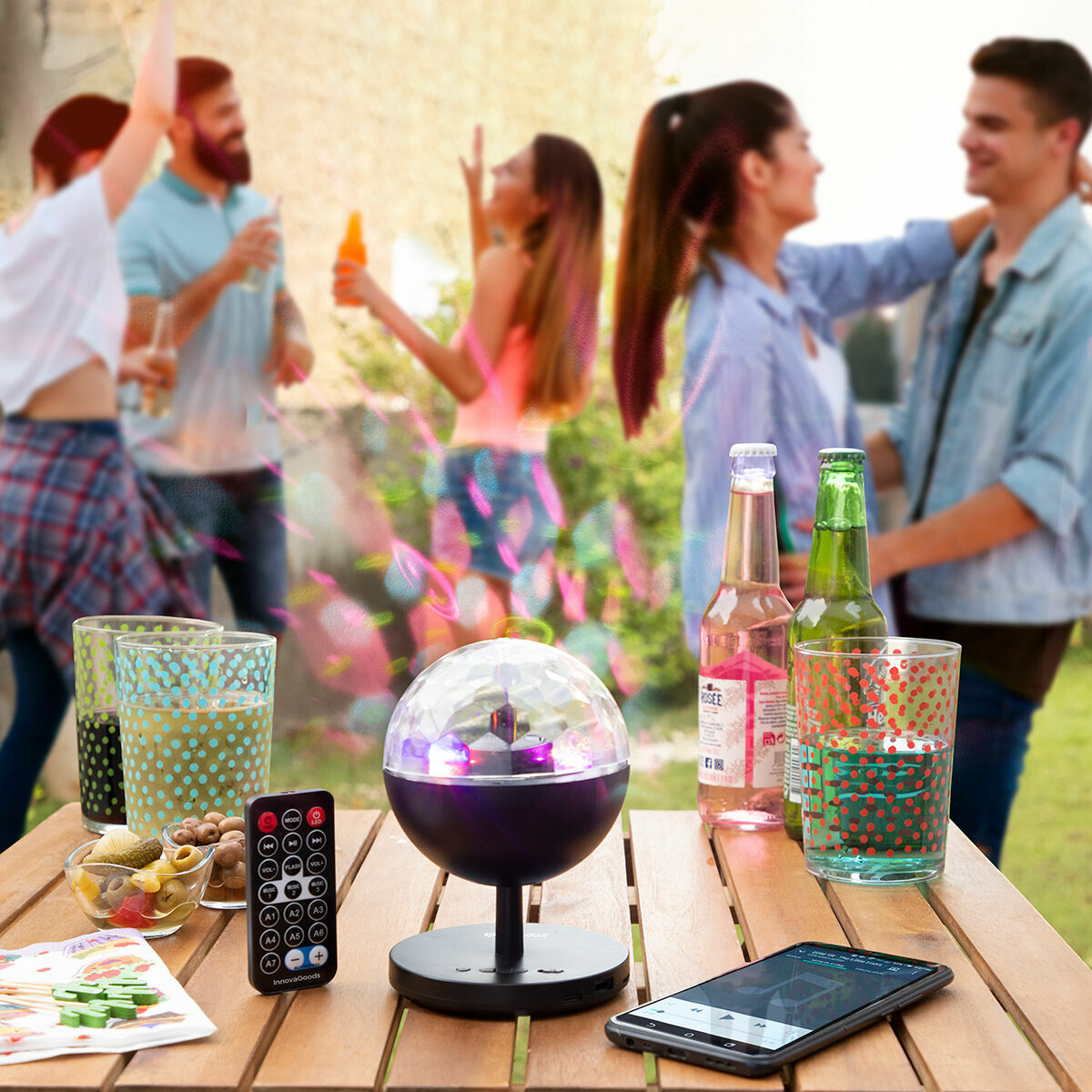 Перезаряжаемый светодиодный проектор с динамиком Istarlyt InnovaGoods-3