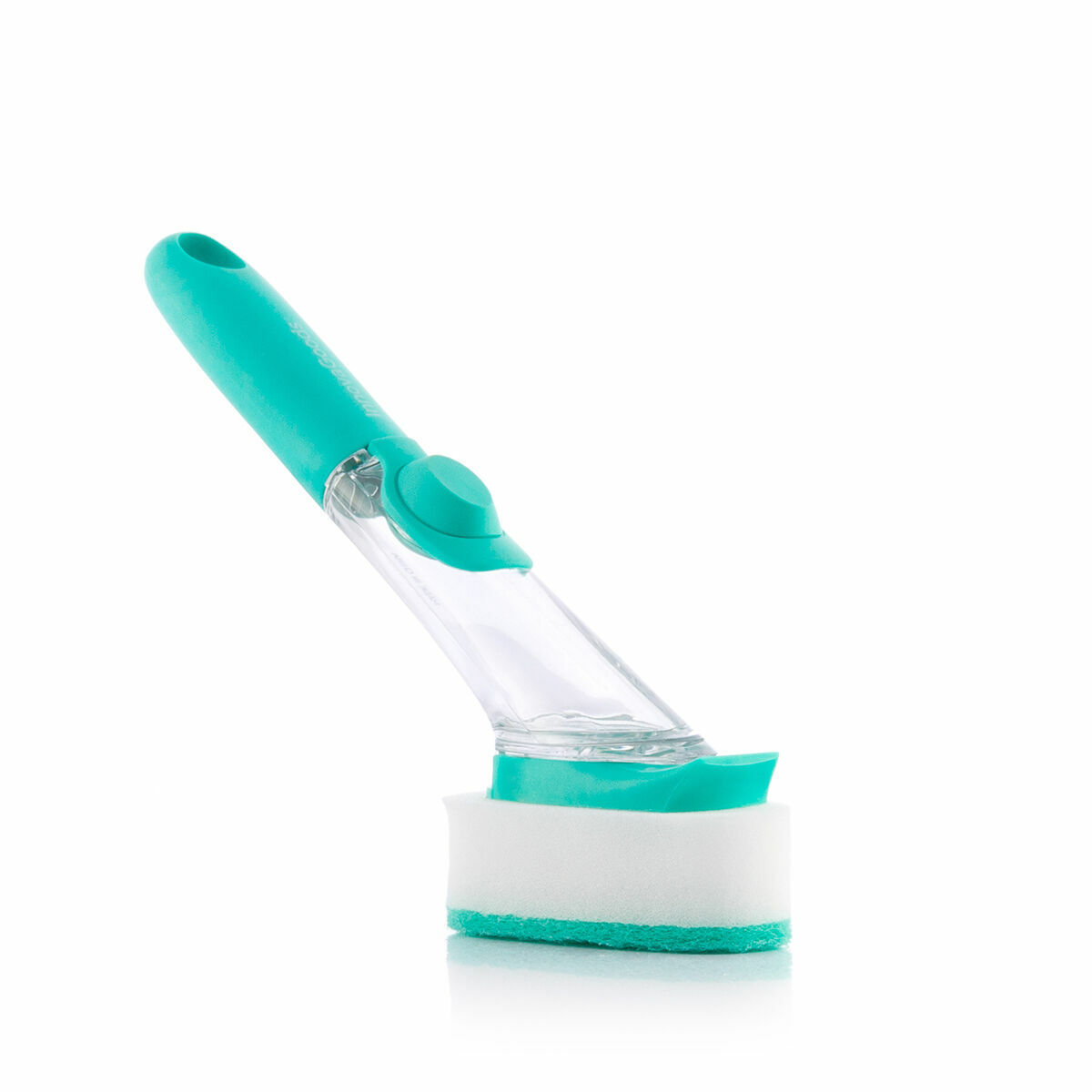 Brush sponge with handle and detergent dispenser Cleasy InnovaGoods Green Plastic (Revised B)-7