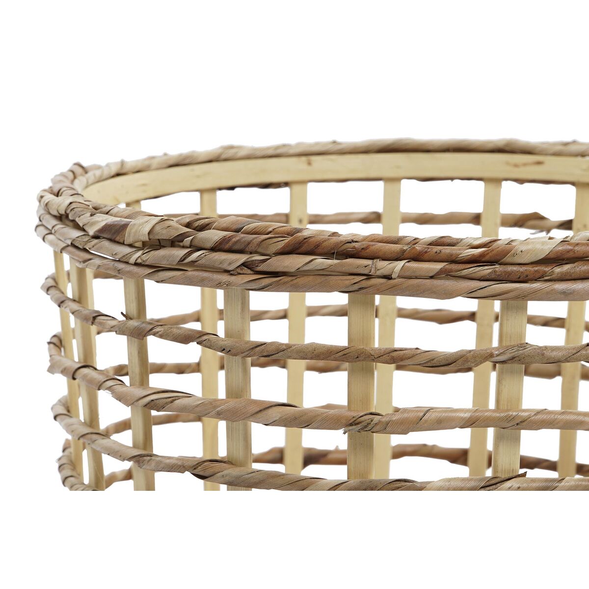 DKD Home Decor FIBRA MAIZ Basket Set (3 Items) (Revised A)-2