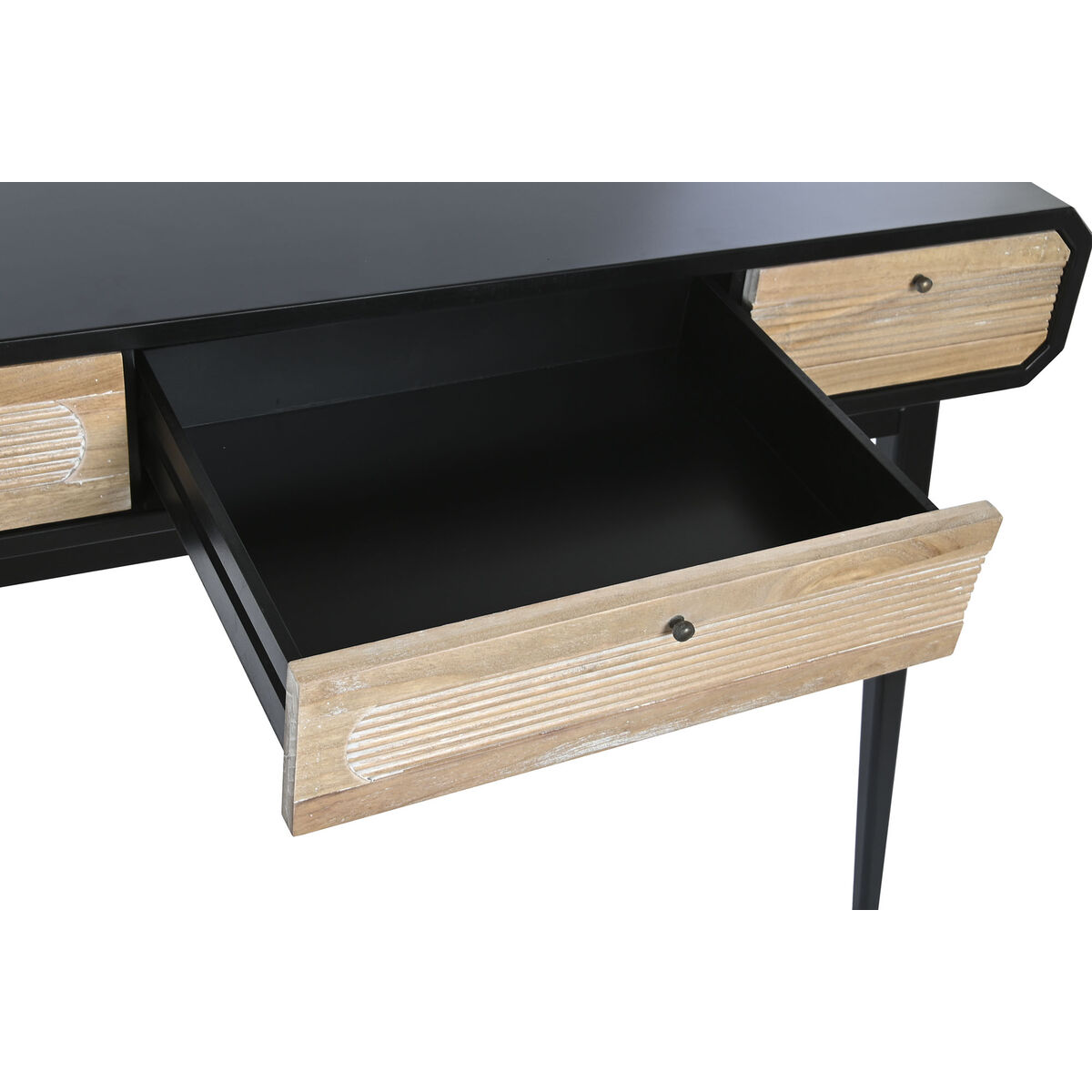 DKD Home Decor Console Black Wooden (Revised B)-3