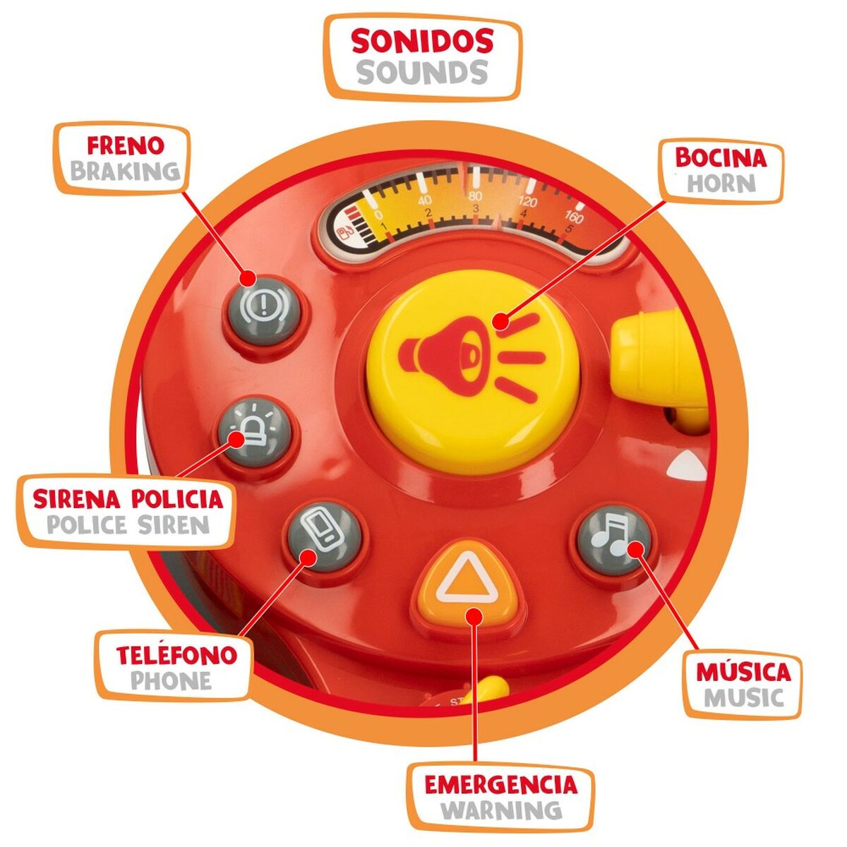 Гоночный руль Motor Town Свет Звук (Пересмотрено A)-4