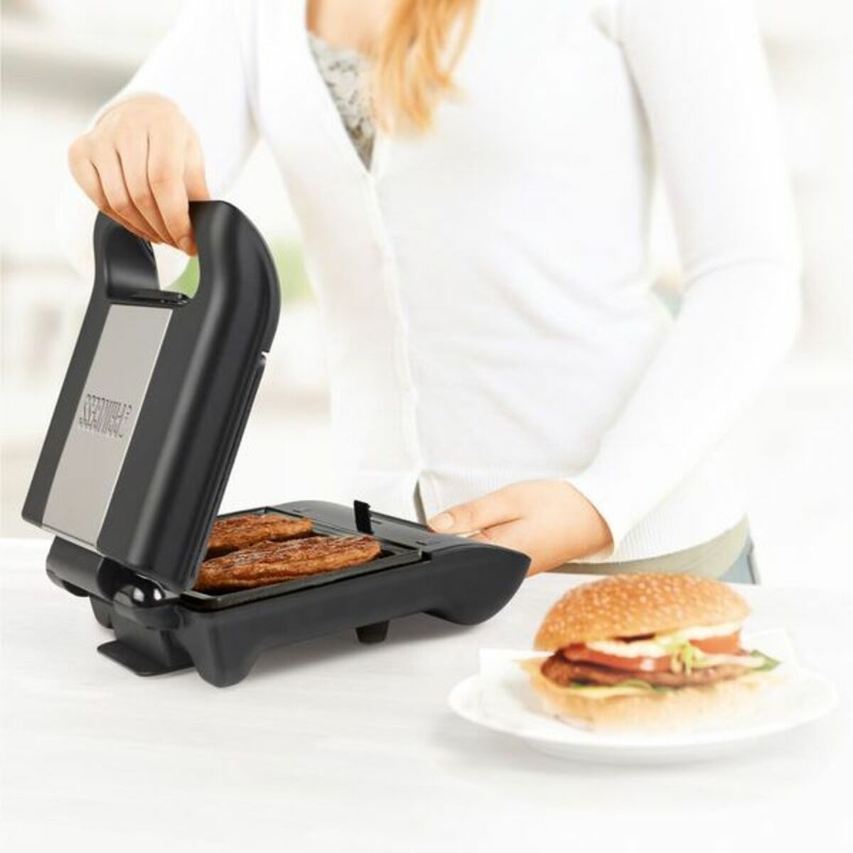 Princess Grill Compacto Flex 01 contact grill. 117001. 01. 001 Black Black/Silver 800 W 700 W-3