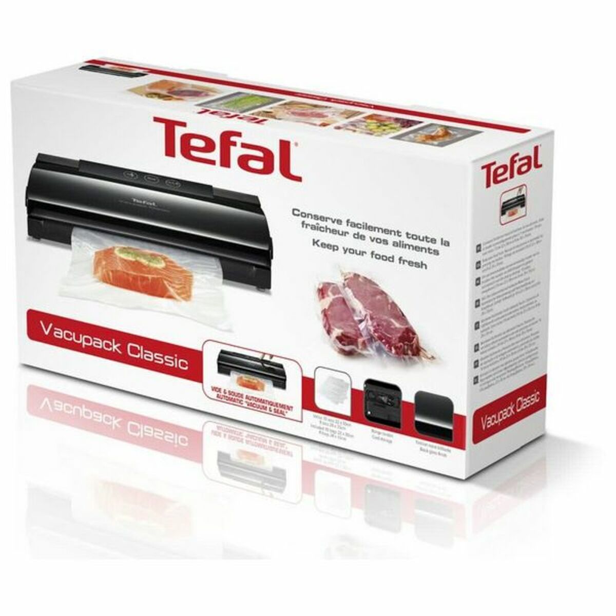 Вакуумный Упаковщик с Запечаткой Tefal VT254070 130W-2