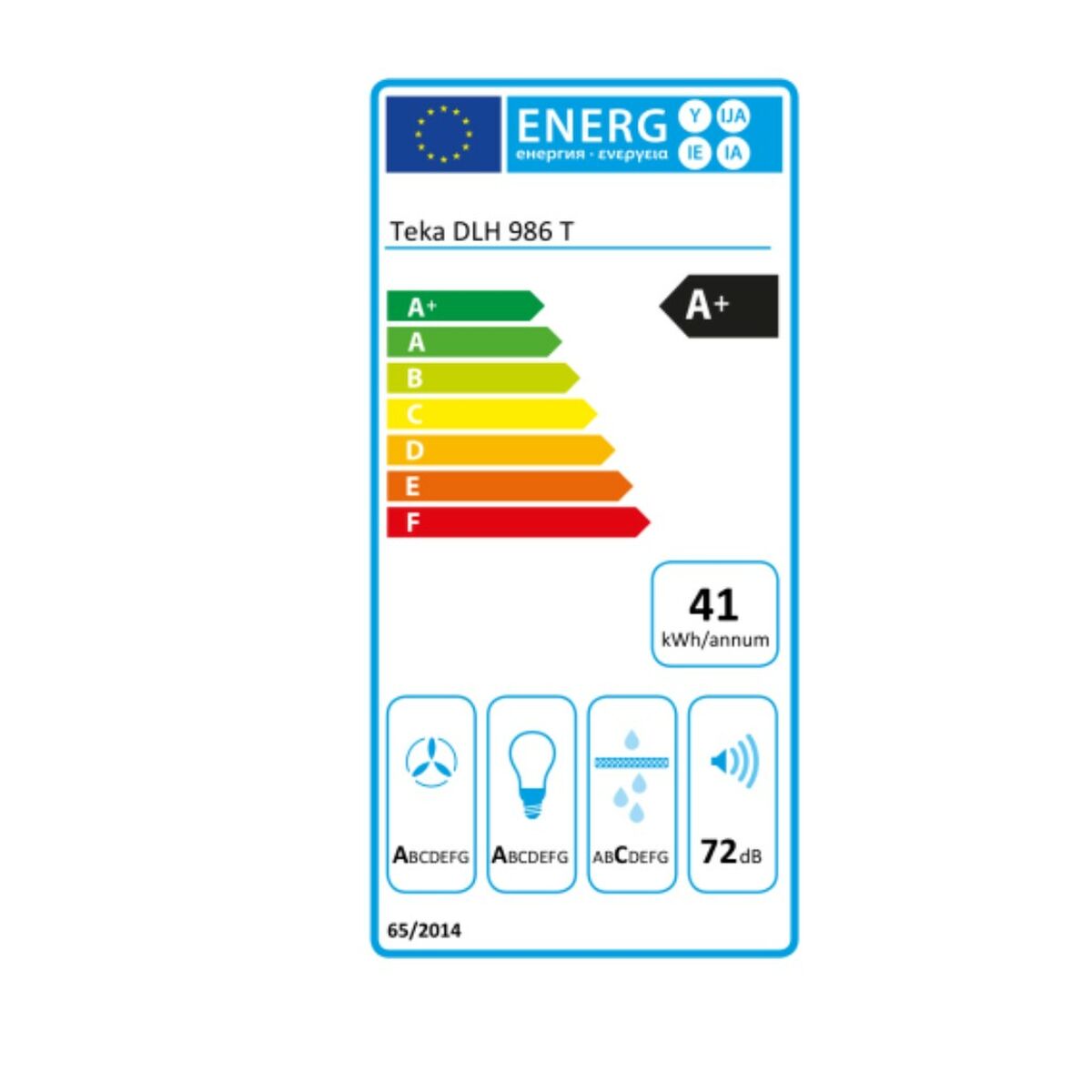 Традиционная вытяжка Teka 40487182 90 cm 700 m3/h 72 dB 270W Белый Сталь-2