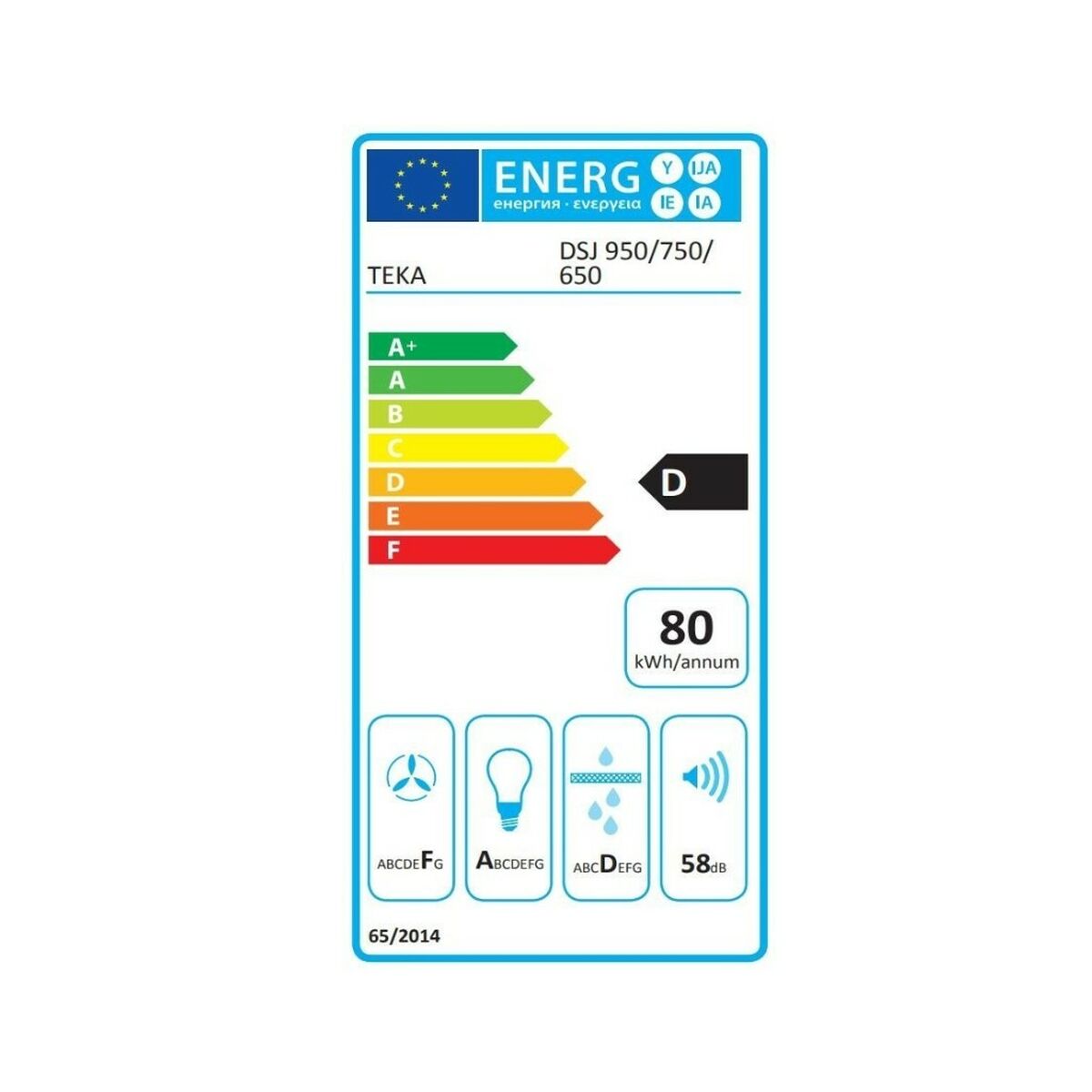 Традиционная вытяжка Teka 8421152157299 70 cm 380 m³/h E Серебристый Сталь-2