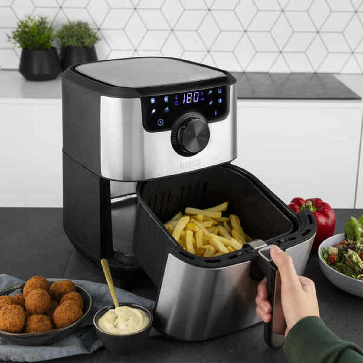 Аэрофритюрница Princess 182033 Серебристый 1500 W 4,5 L-2