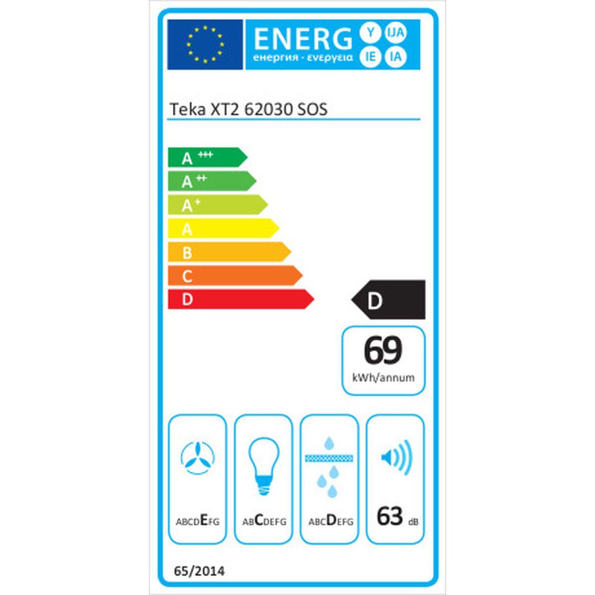 Традиционная вытяжка Teka XT2 62030 60 cm 105 m3/h-4