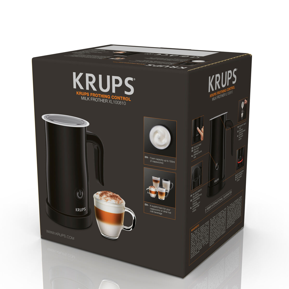 Взбиватель молочной пены Krups XL1008 Чёрный 500 W 150 ml-6
