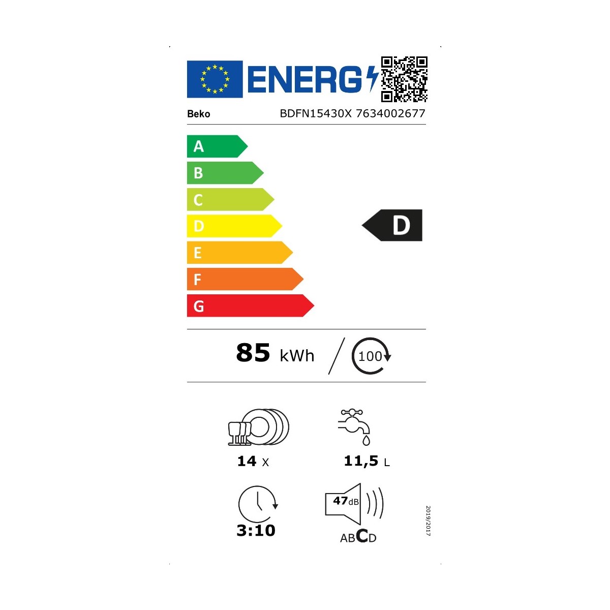 Посудомоечная машина BEKO BDFN15430X 60 cm 59,8 cm (60 cm)-2