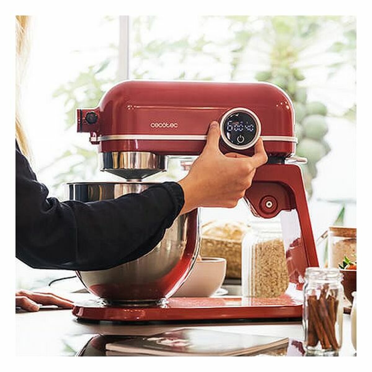 Миксер-тестомес Cecotec Twist&Fusion 4500 Luxury Red-4