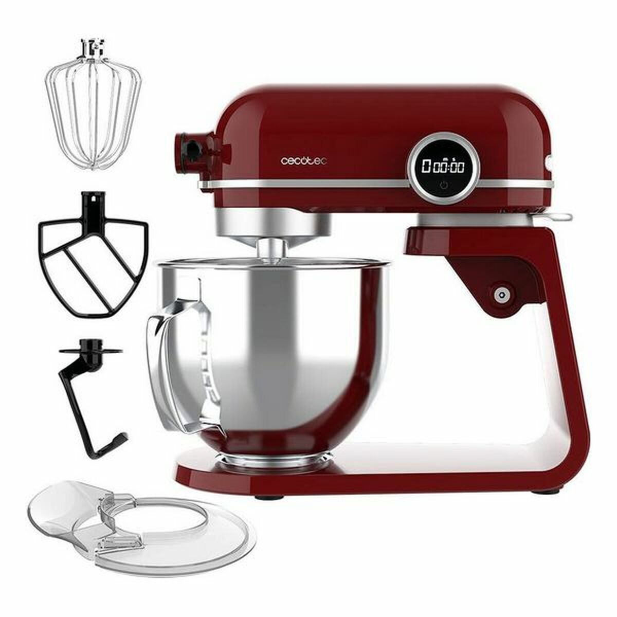 Миксер-тестомес Cecotec Twist&Fusion 4500 Luxury Red-6
