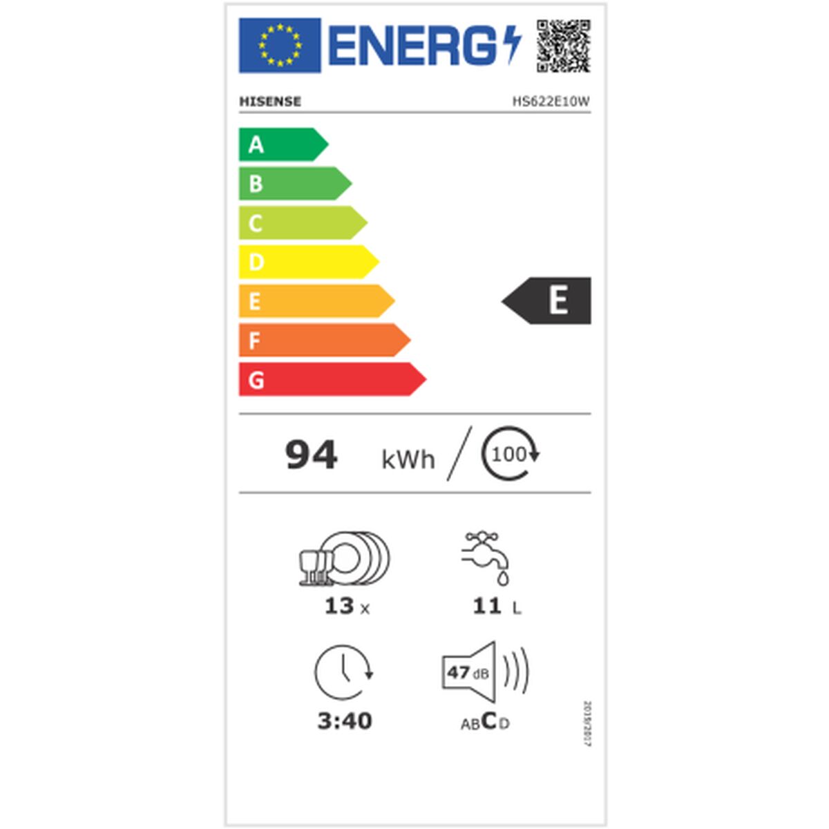 Посудомоечная машина Hisense HS622E10W Белый 60 cm-2