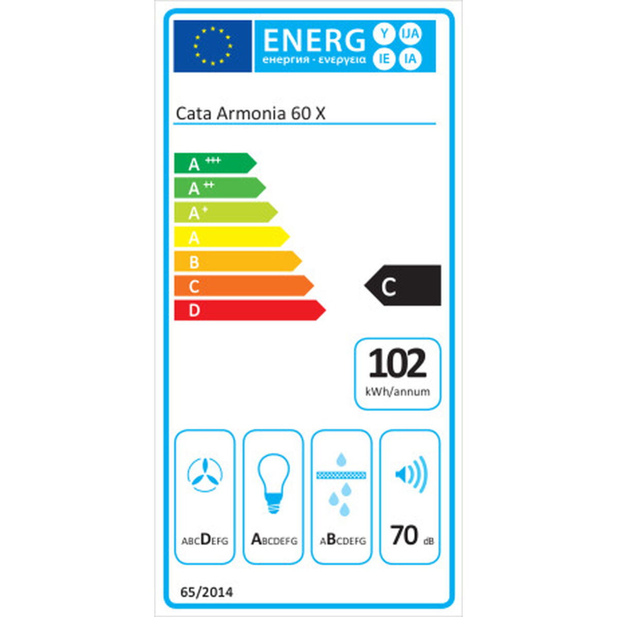 Étirage traditionnel Cata ARMONIA 275 W Acier argenté-3