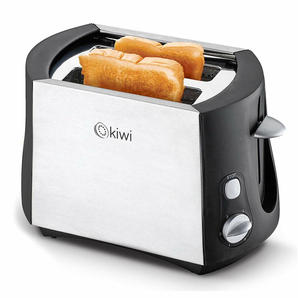 Тостер Kiwi KT-6512 Чорний Сірий 800 W-2