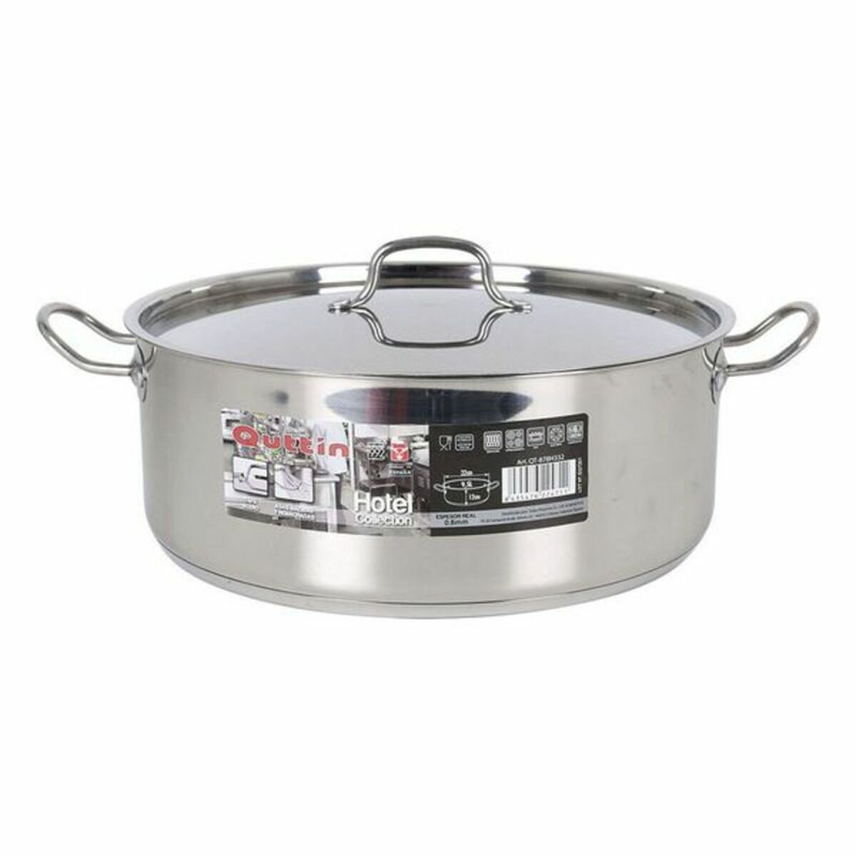 Pan with lid Quttin Stainless steel-3