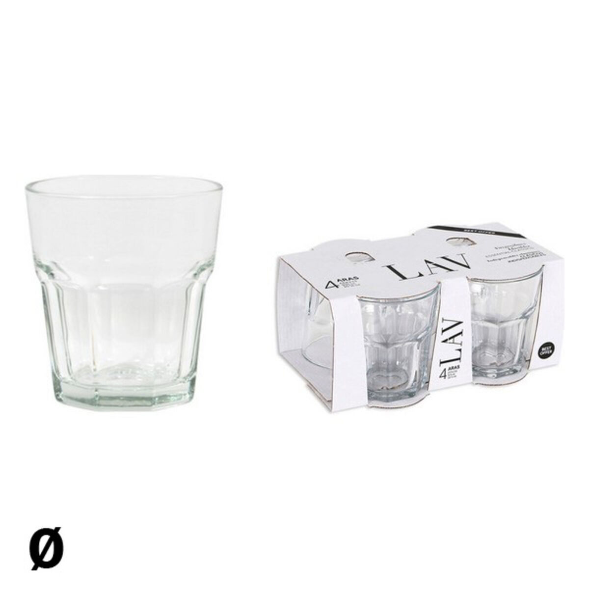 Bardak seti LAV Aras 325 ml (4 parça)