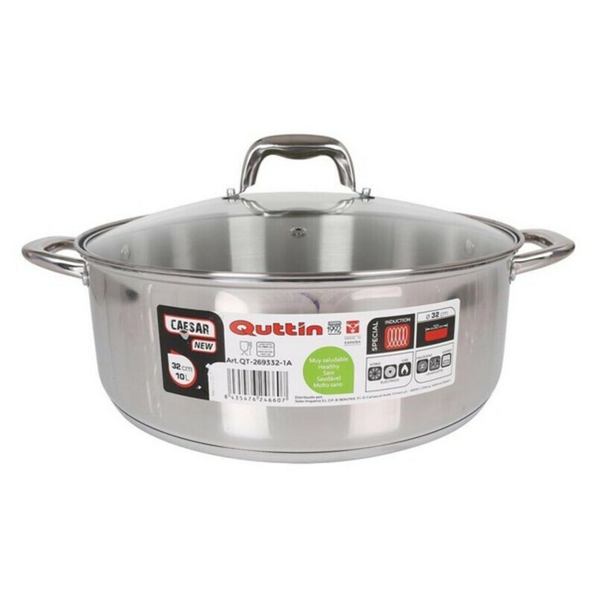 Quttin New Caesar Saucepan With Lid-2