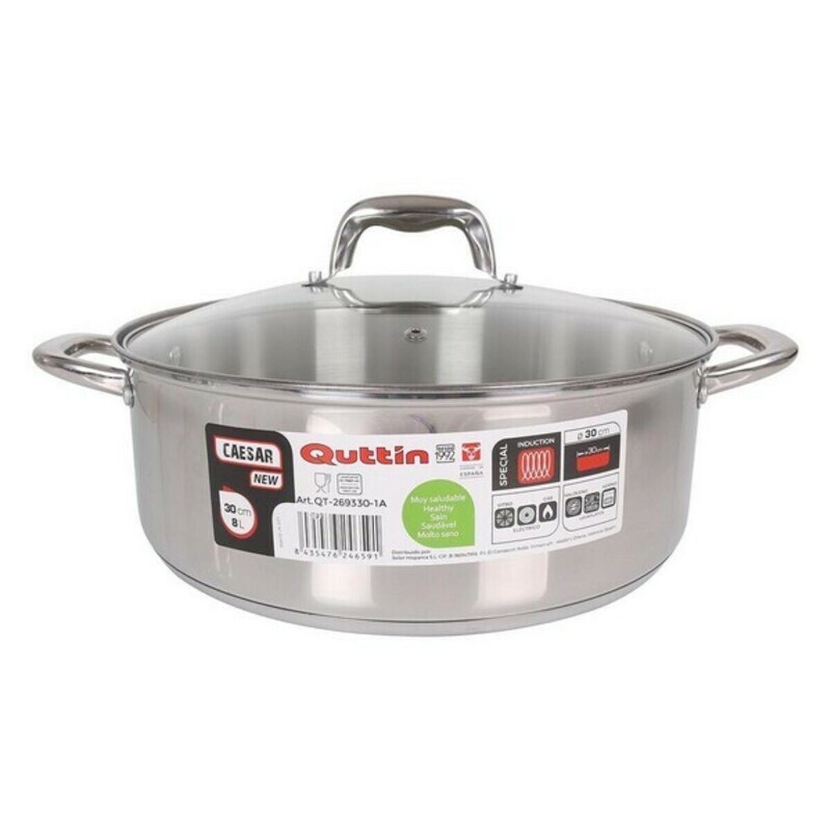 Quttin New Caesar Saucepan With Lid-3