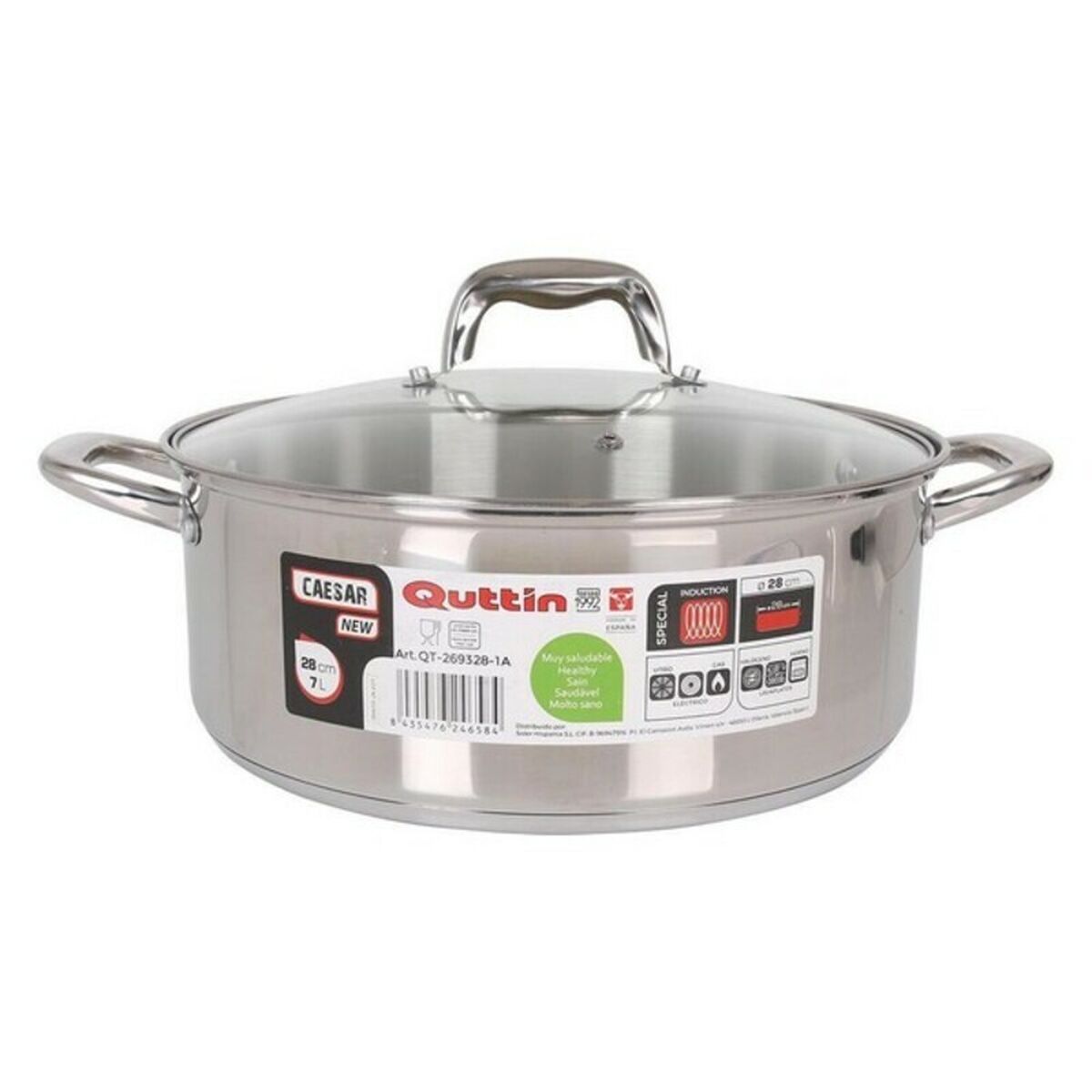 Quttin New Caesar Saucepan With Lid-4