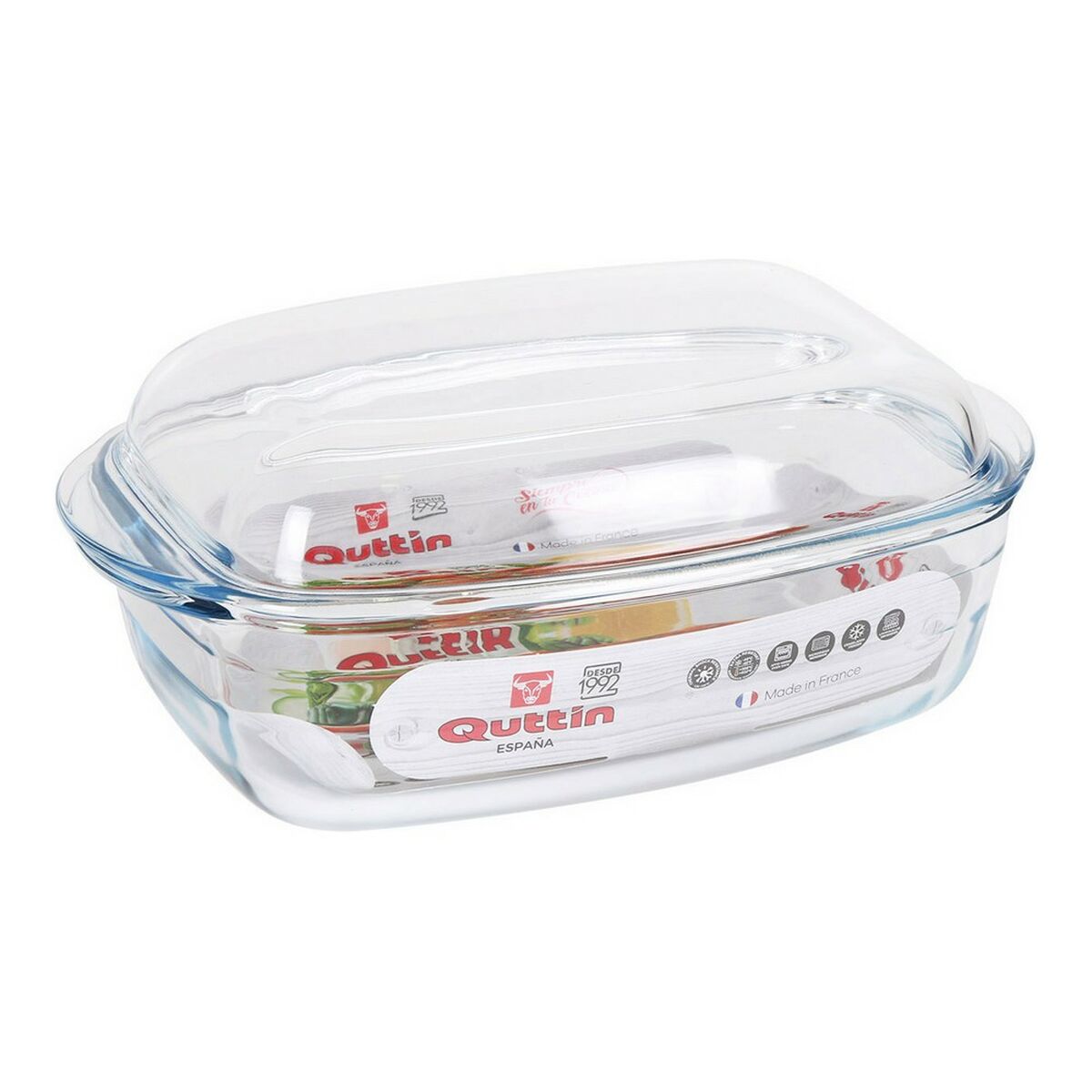 Кастрюля с крышкой Quttin Cтекло (3L + 1,5L)-2