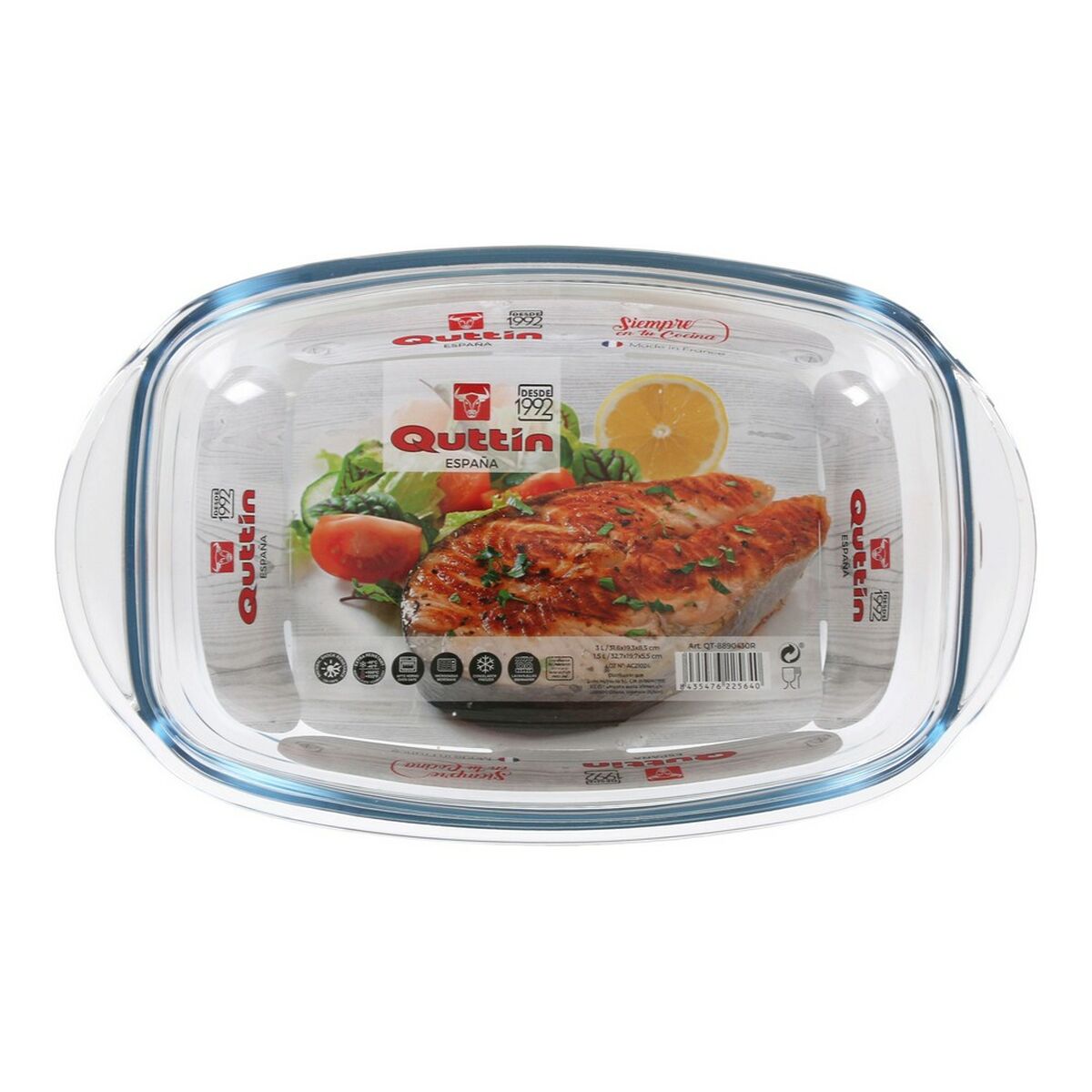 Кастрюля с крышкой Quttin Cтекло (3L + 1,5L)-5