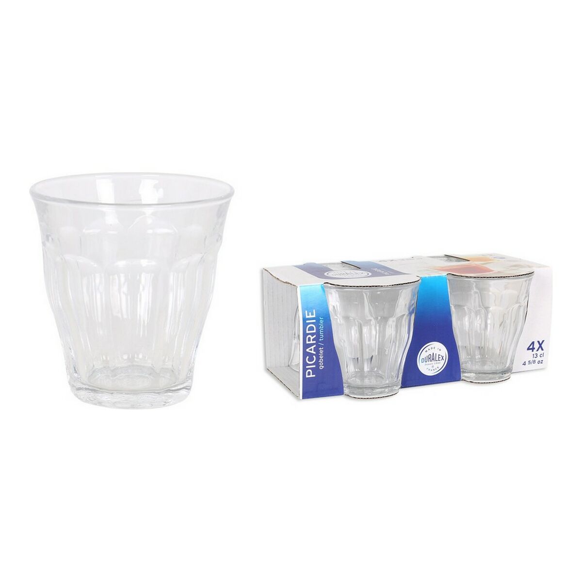 Duralex Picardie Glass Glass 4 조각 (130ml)