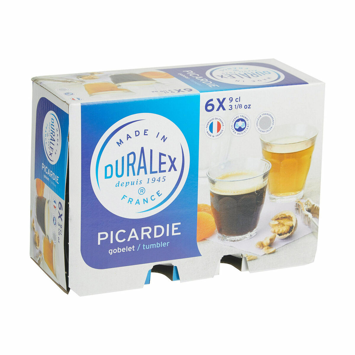 Набор стаканов Duralex Picardie Ø 6,5 x 6,7 cm 90 ml (6 штук)-4