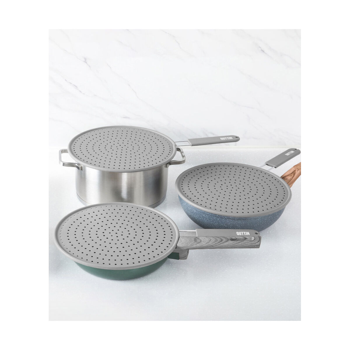 Pan lid Quttin Splash protection 28 x 45.5 x 0.7 cm-3