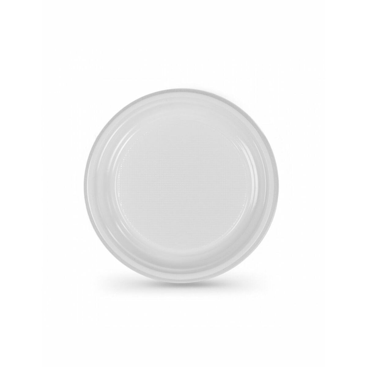 Algon White Plastic ko’p marta ishlatiladigan plastinkalar to’plami 25 sm (100 dona)-2