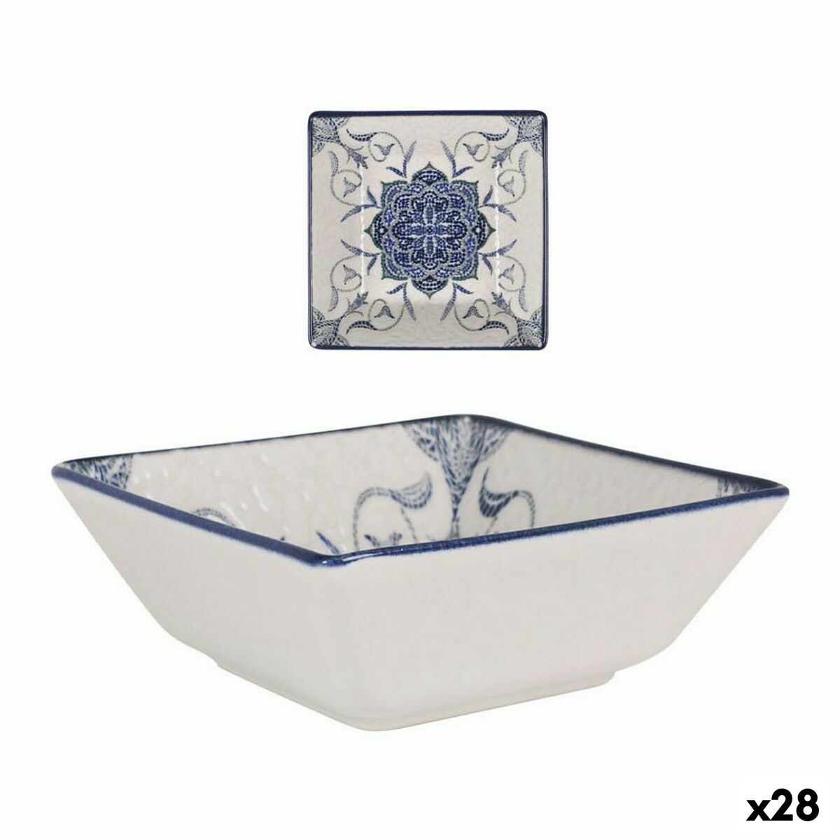 La Mediterránea Rosetta瓷器13 x 13 x 5 cm (28件)