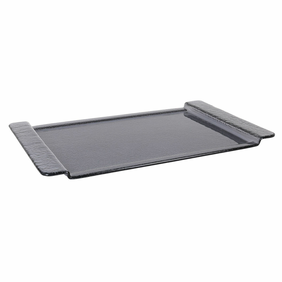 Tray Inde Black Glass 53 x 32.5 cm (3 pieces)-2