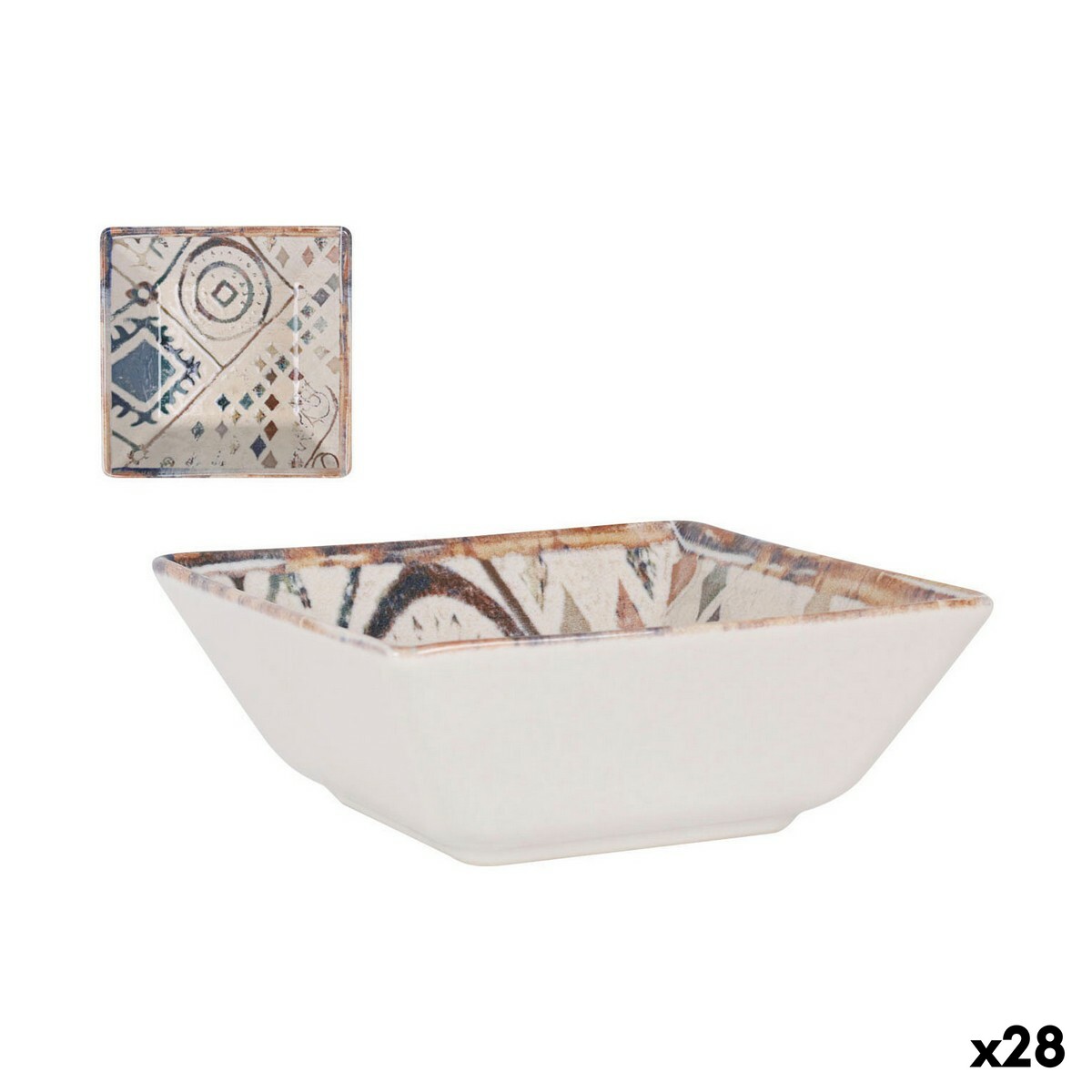 Cáliz de La Mediterránea Creta 13 x 13 x 5 cm (28 piezas)