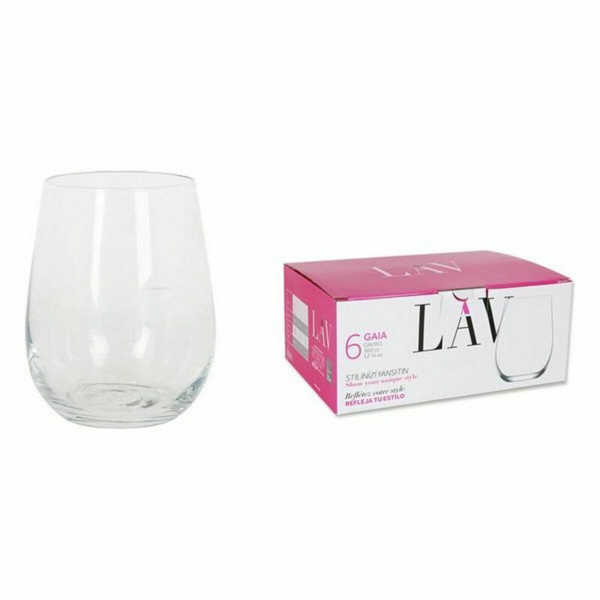 Набор стаканов LAV 77821 6 Предметы (8 штук) (360 ml)-2