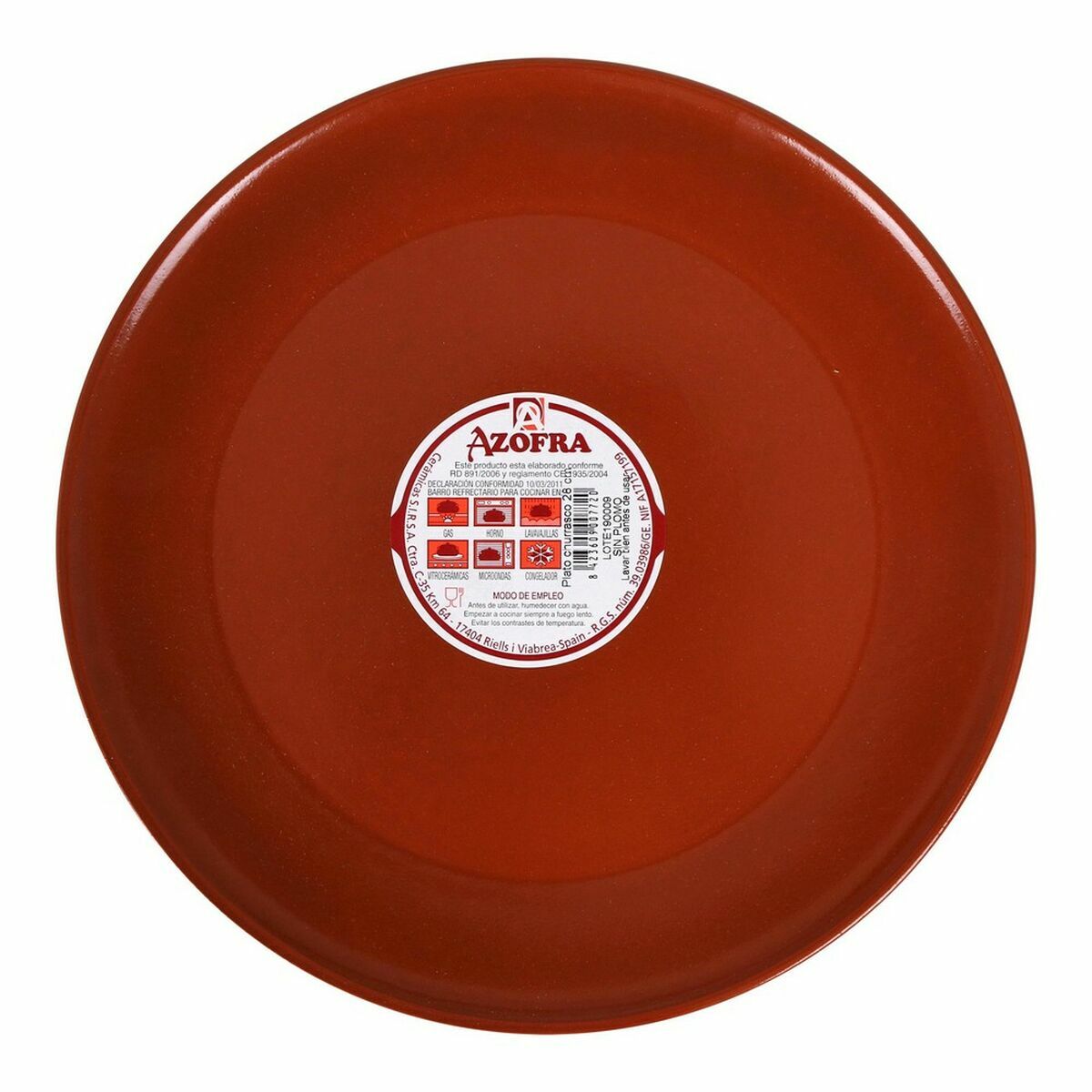 Assiette plate Azofra 2885272A 28 x 28 x 2,5 cm (6 pièces)-4