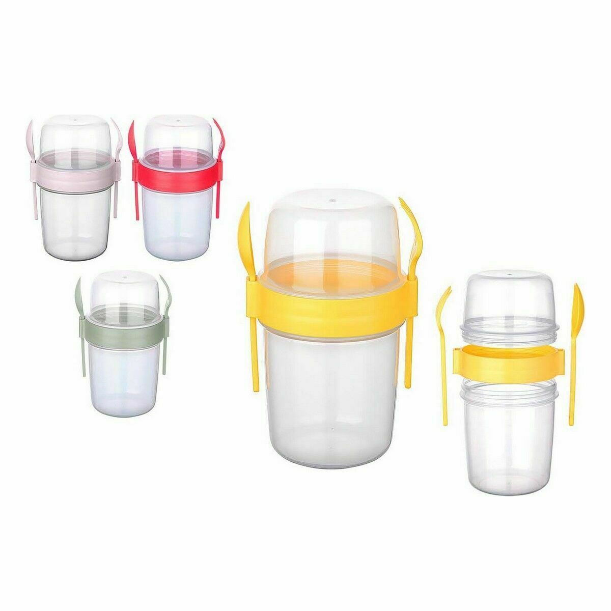 Контейнер для обеда Titiz Ложка Вилка 1,1 L 13 x 10 x 18 cm (18 штук)-3