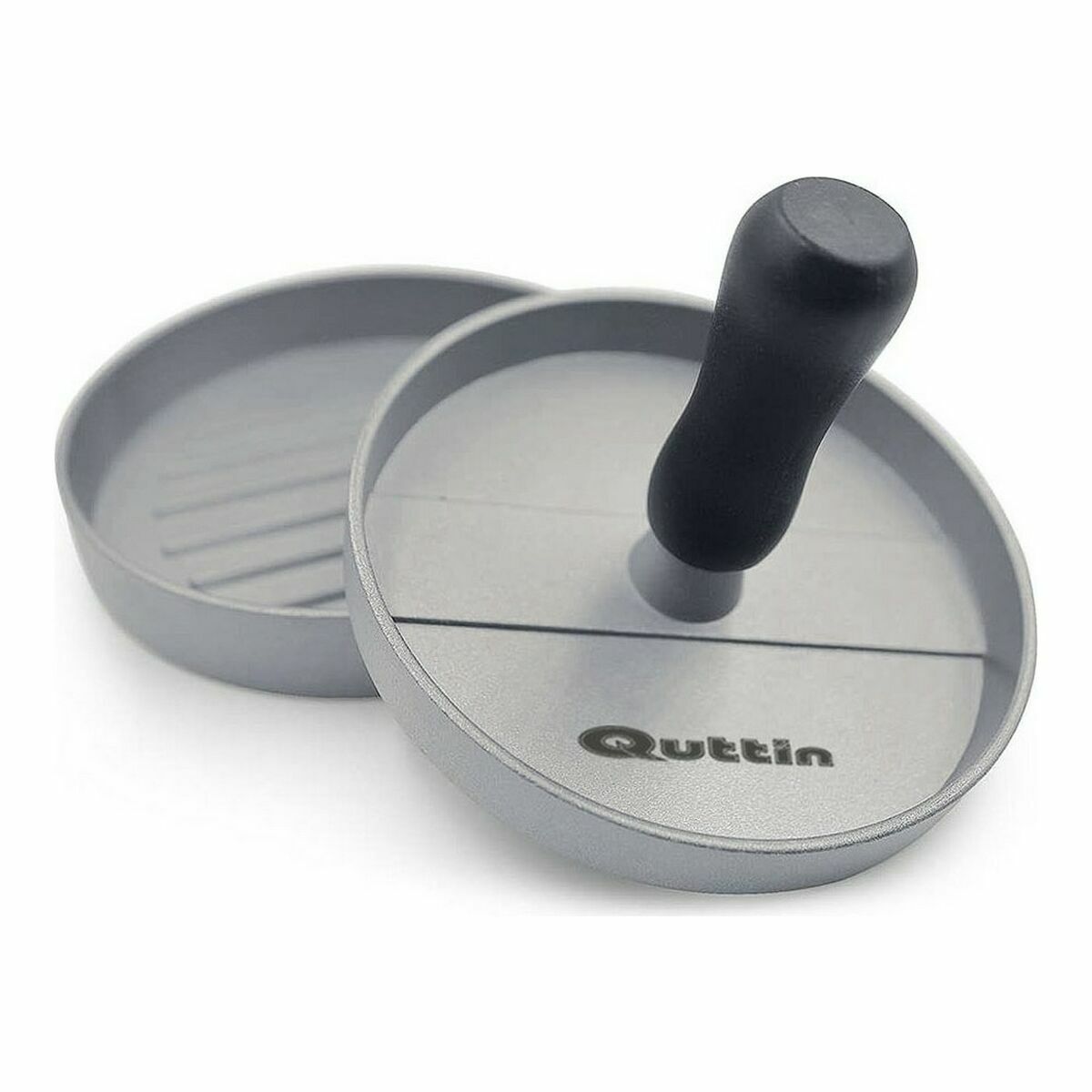 Hamburger Press Quttin Metal Silver 12 x 9 cm-2