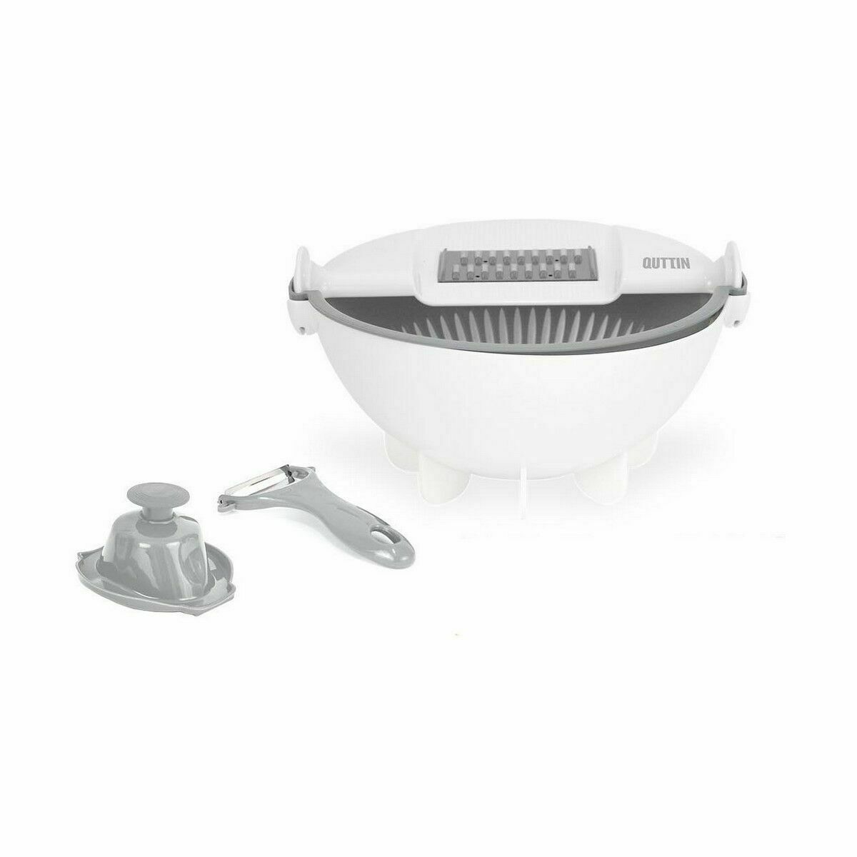 Manual Vegetable Chopper Quttin 9/1 White 22 x 15 x 11 cm-2