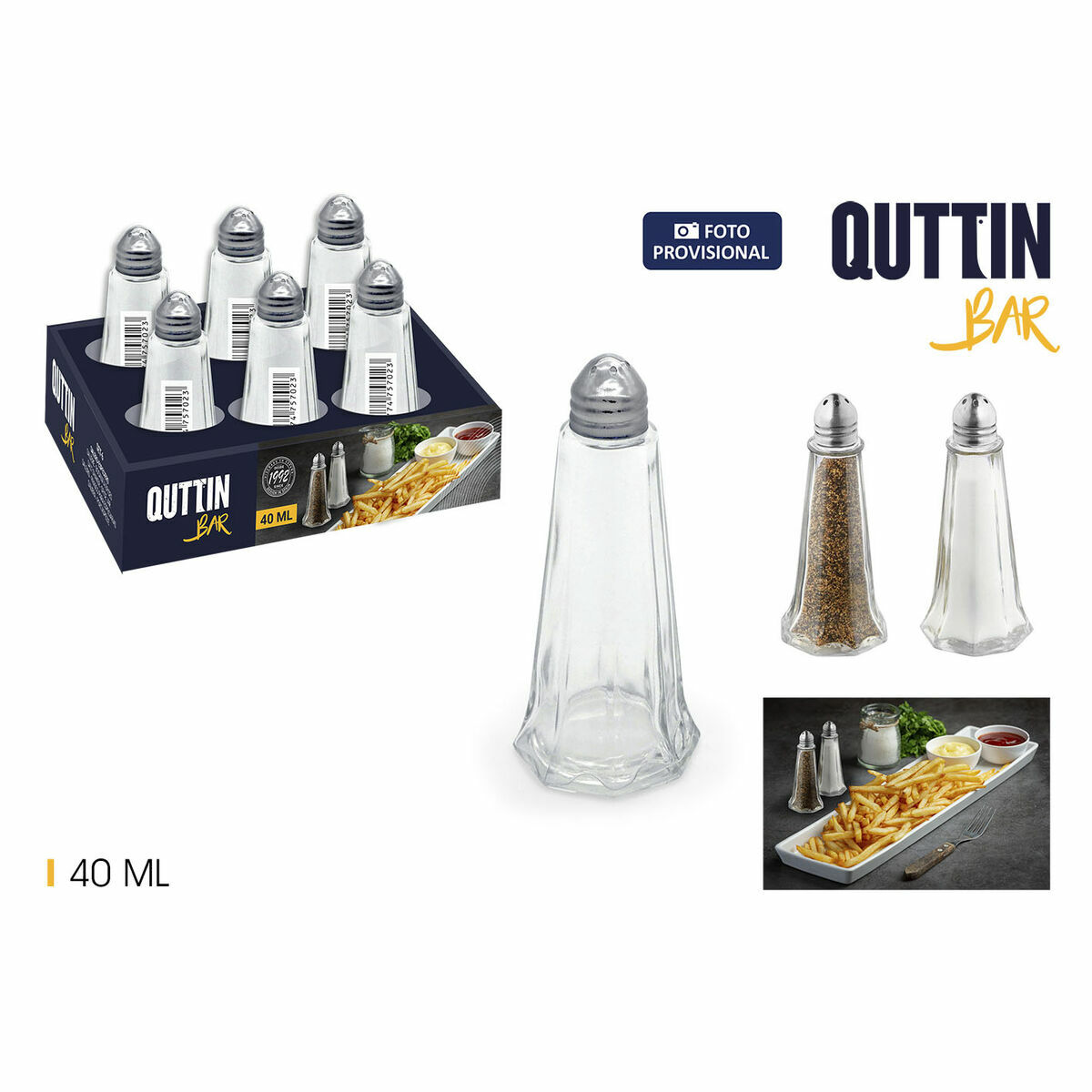 Quttin Bar 40 ml 4.5 x 11 cm spice stand (6 Items) (12 pieces)-3