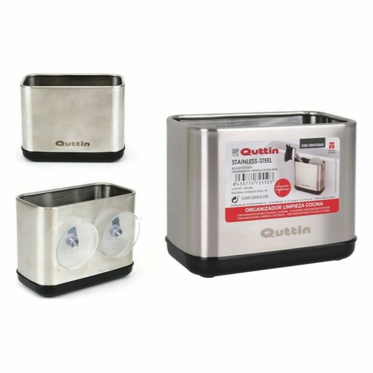 Universal organizer Quttin 13.8 x 7.2 x 10.5 cm (12 pieces)-2