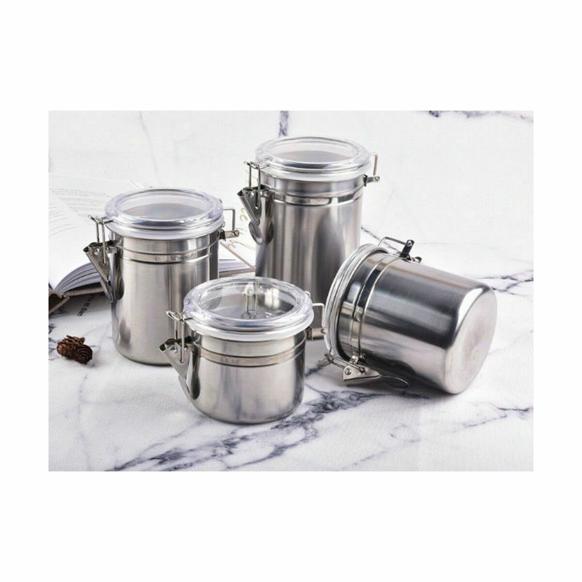 Лодка Quttin Круглая герметический Нержавеющая сталь 10 x 10,5 cm (12 штук)-3